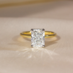 “Custom Radiance: Designing Your Dream Engagement Ring with a Radiant gold band engagement rings”