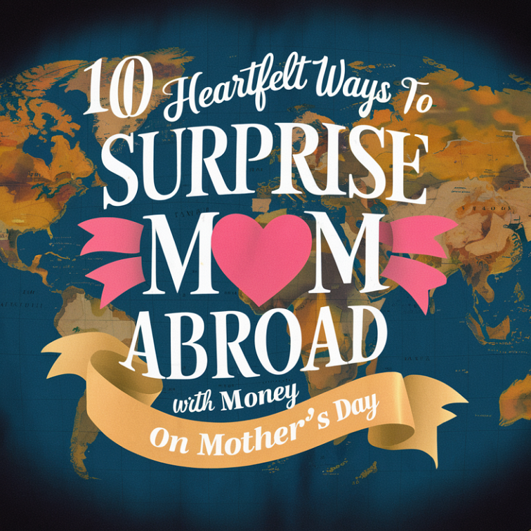 10 Heartfelt Ways to Surprise Mom Abroad with Money on Mother's Day