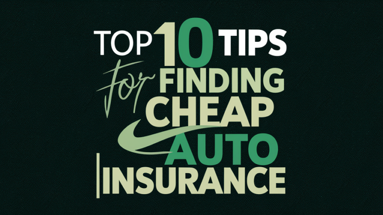 Top 10 Tips for Finding Cheap Auto Insurance