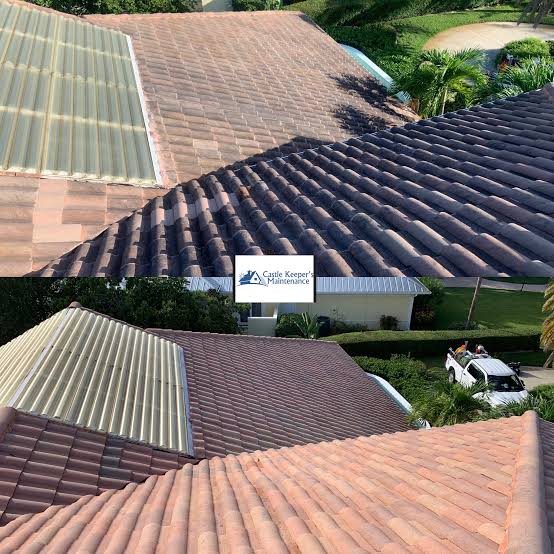 Enhance Your Home’s Beauty: Castle Keeper’s Maintenance Roof Cleaning Services in Port St. Lucie FL”.