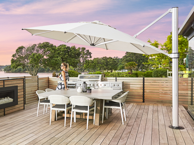 Combining Kettler and Seaside Casual Furniture with Frankford Umbrellas for a Cohesive Look