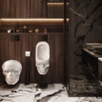 Bold And Beautiful: Marble Skull Toilets For Modern Bathrooms