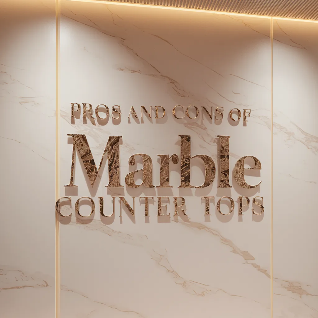 Pros and Cons of Marble Counter Tops