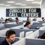 Compact and Functional Cubicles for Call Centers