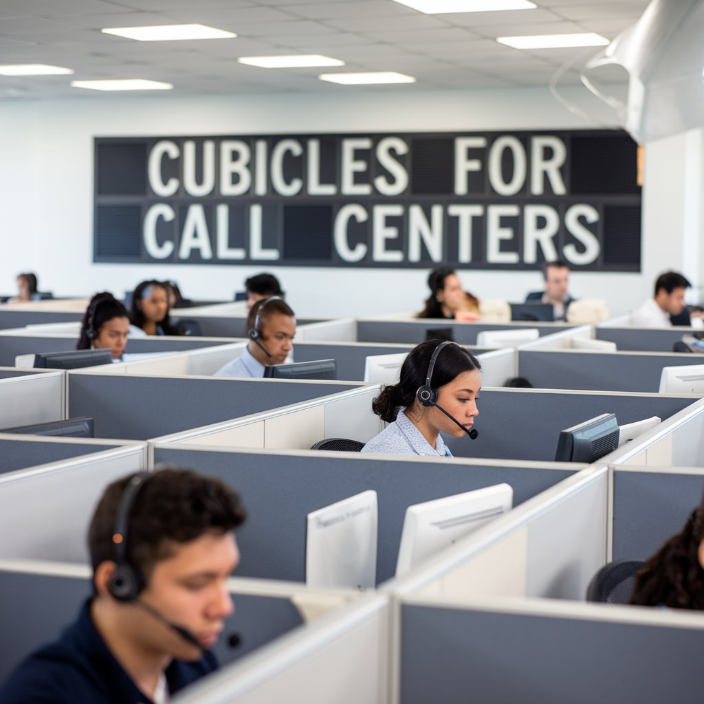 Compact and Functional Cubicles for Call Centers