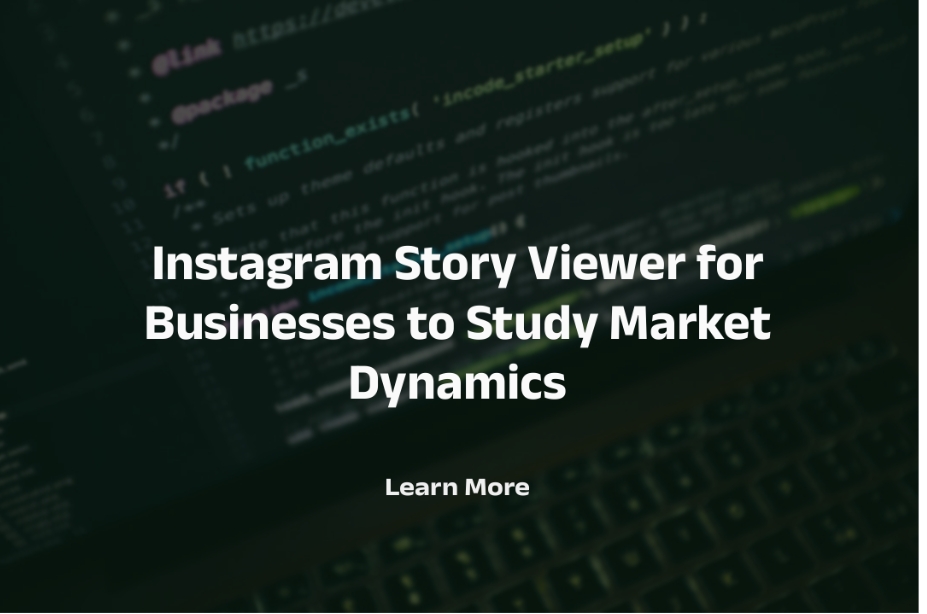 Instagram Story Viewer for Businesses to Study Market Dynamics