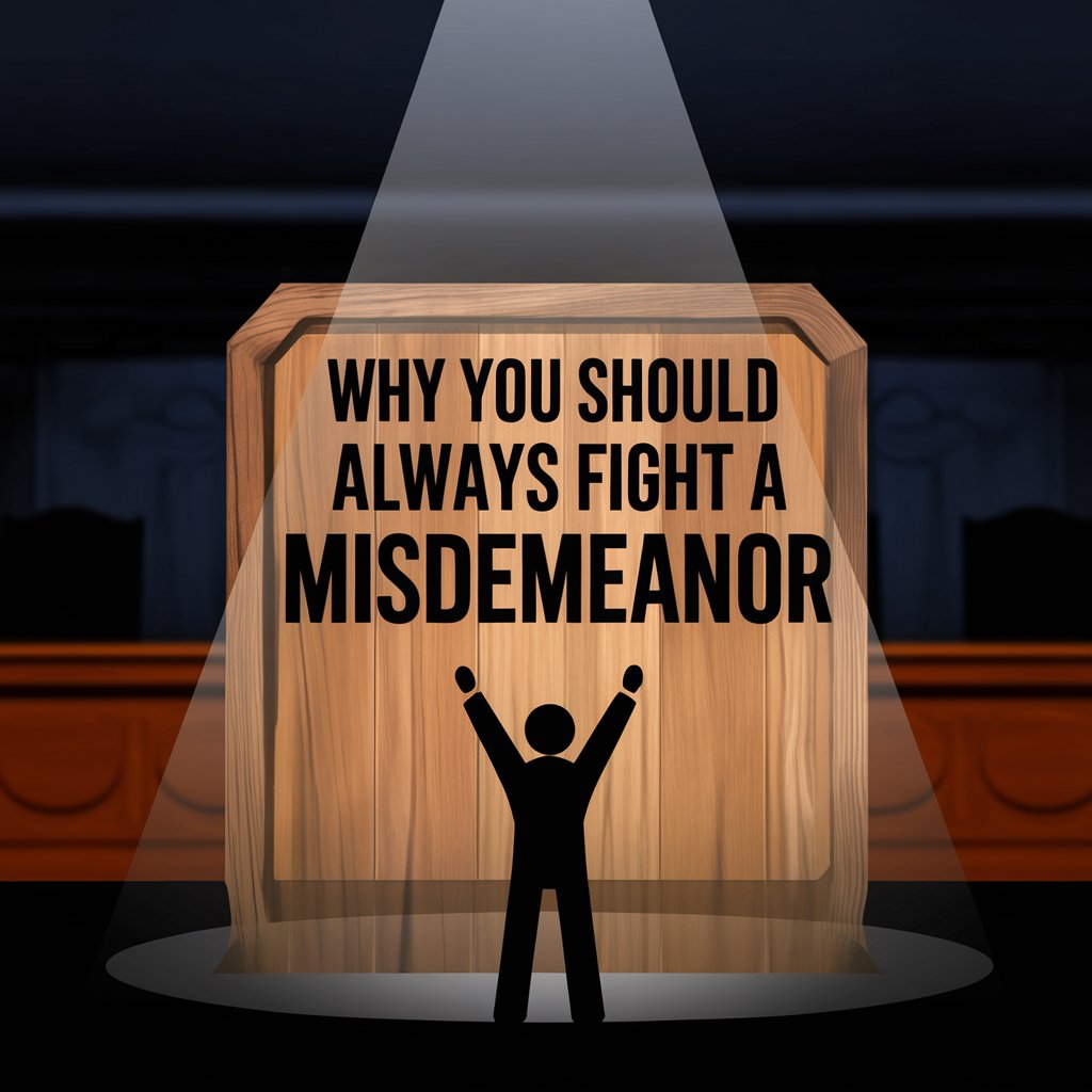 Why You Should Always Fight a Misdemeanor