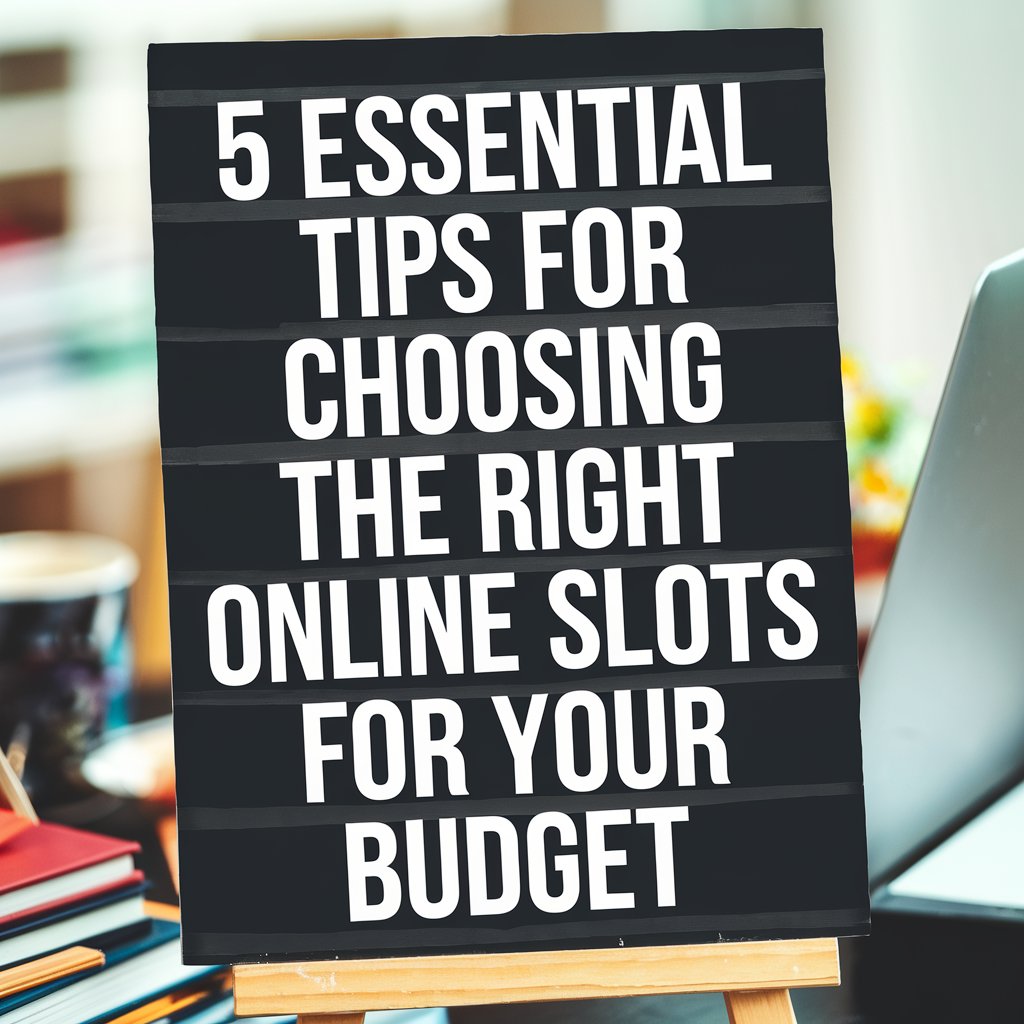 5 Essential Tips for Choosing the Right Online Slots for Your Budget