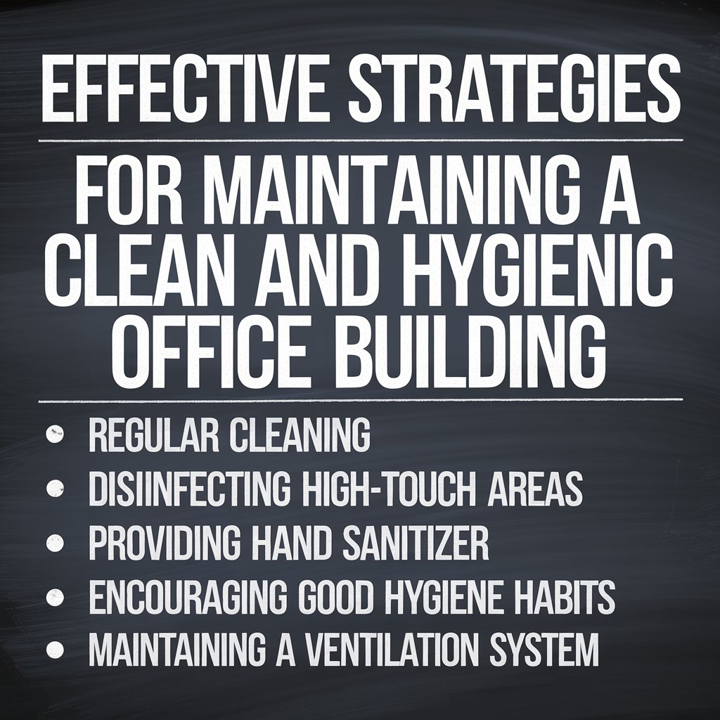 Effective Strategies for Maintaining a Clean and Hygienic Office Building