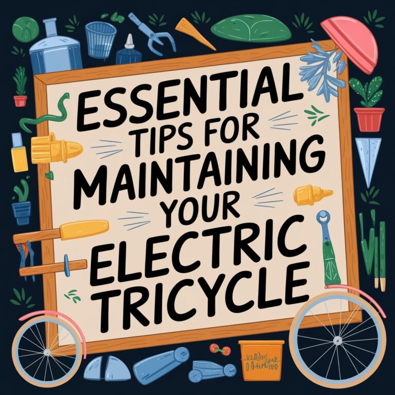 Essential Tips for Maintaining Your Electric Tricycle