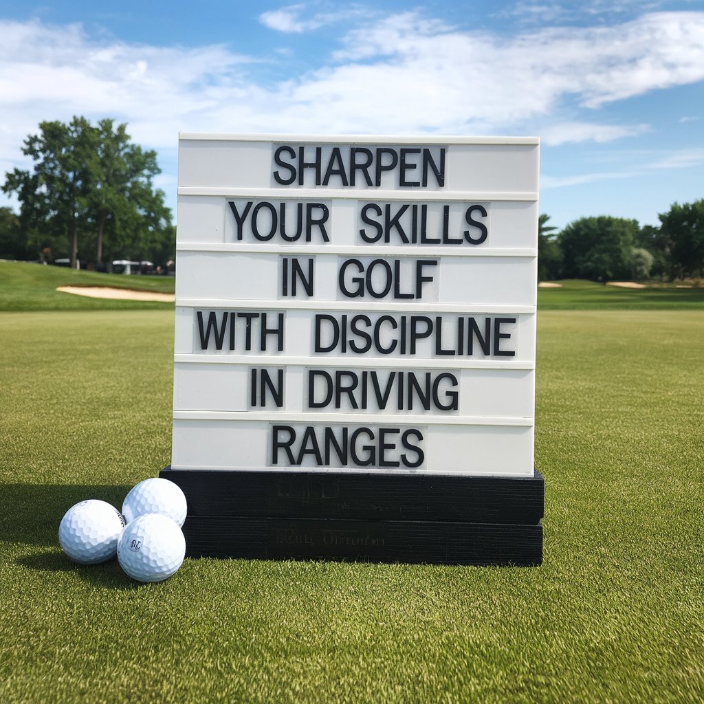 Sharpen Your Skills in Golf with Discipline in Driving Ranges