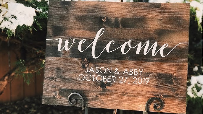 Wedding Welcome Sign