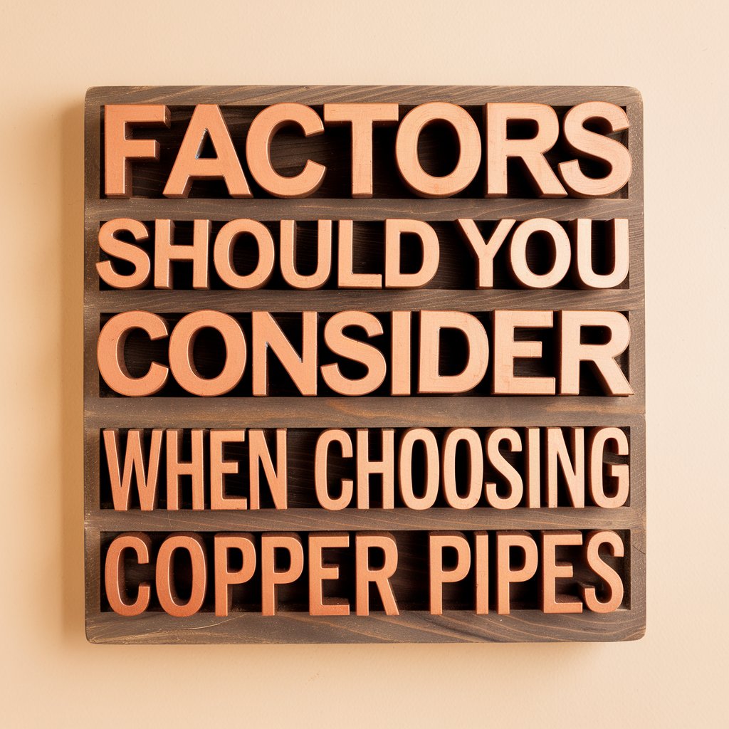 Factors Should You Consider When Choosing Copper Pipes