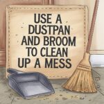 Use a Dustpan and Broom to Clean Up a Mess