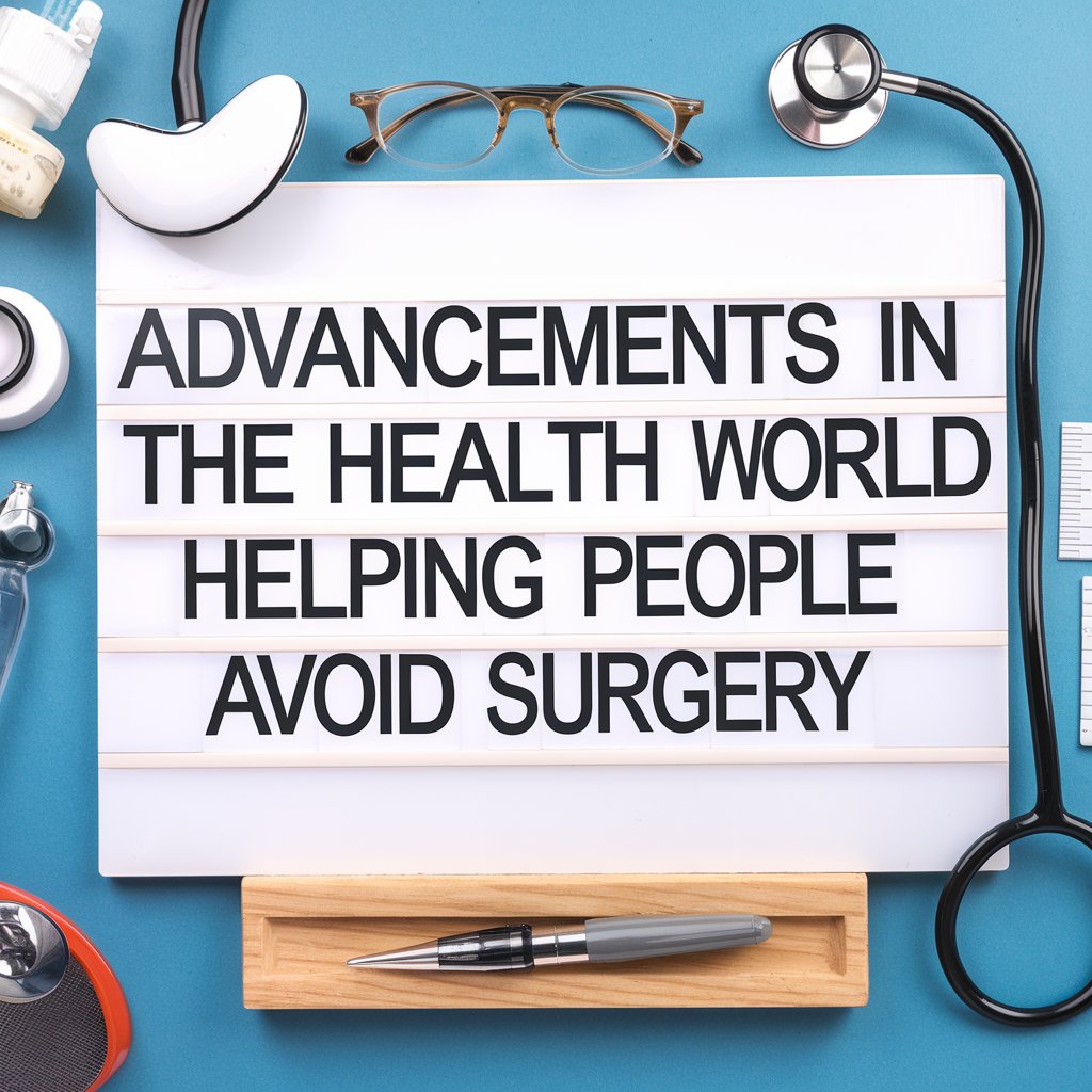 Advancements in the Health World Helping People Avoid Surgery