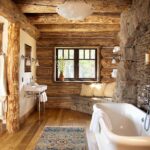 Add Rustic Charm To Your Bathroom With A River Rock Stone Bathtub