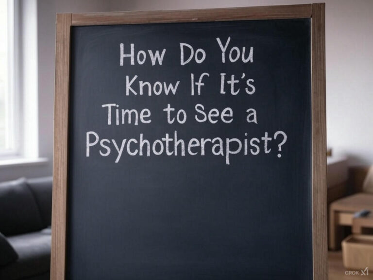 How Do You Know If It’s Time to See a Psychotherapist?