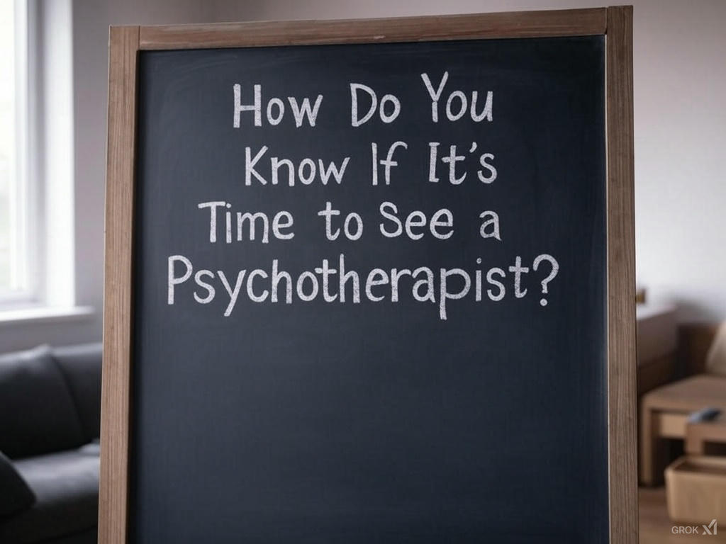 How Do You Know If It’s Time to See a Psychotherapist?