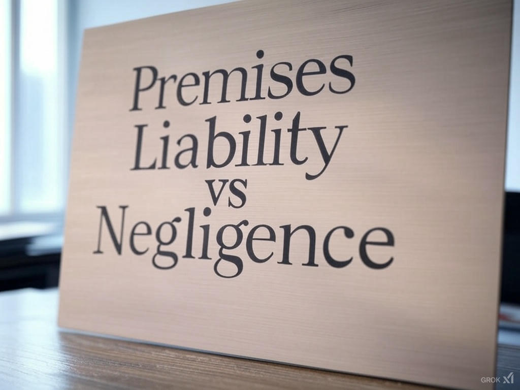 Premises Liability vs Negligence