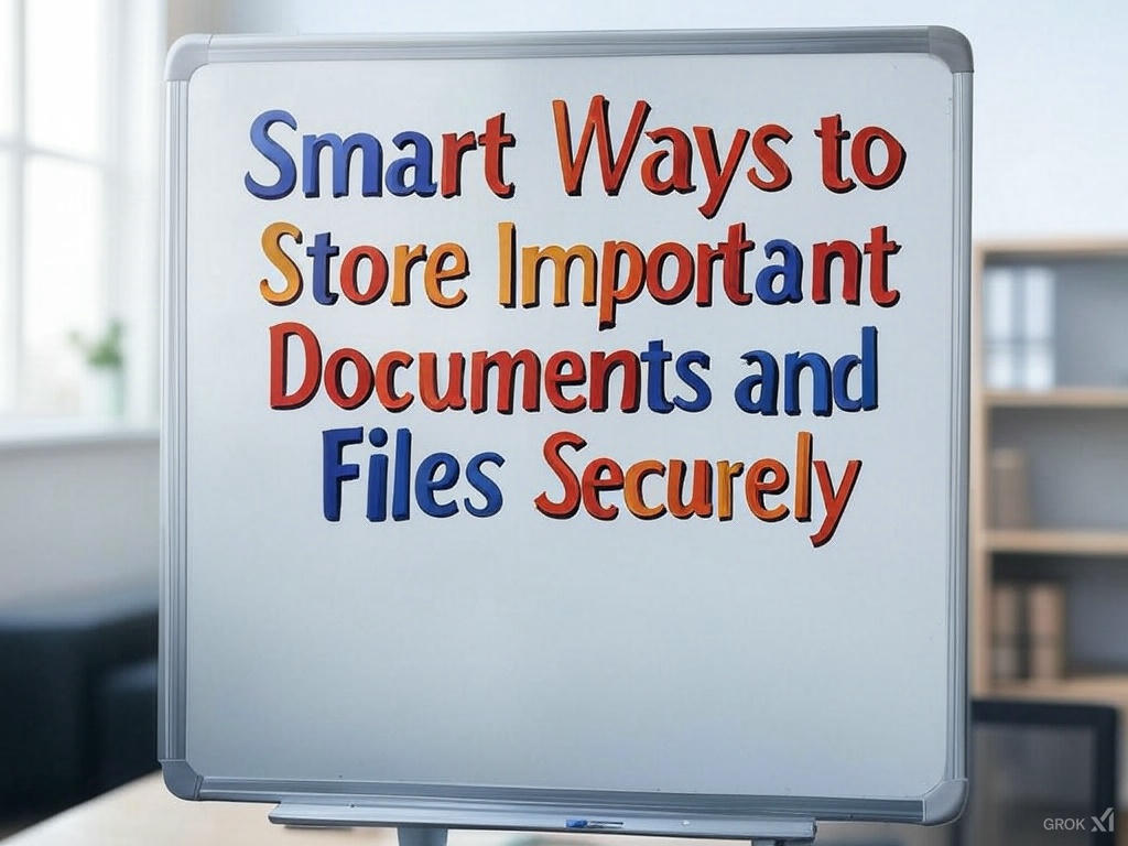 Smart Ways to Store Important Documents and Files Securely