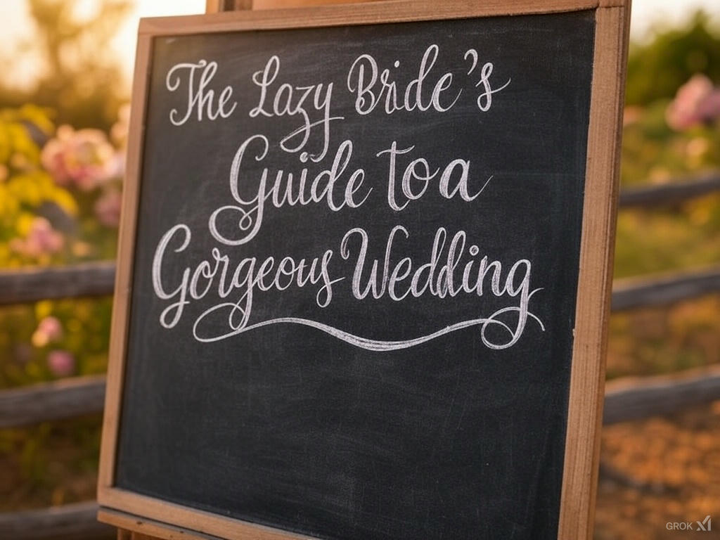 The Lazy Bride’s Guide to a Gorgeous Wedding