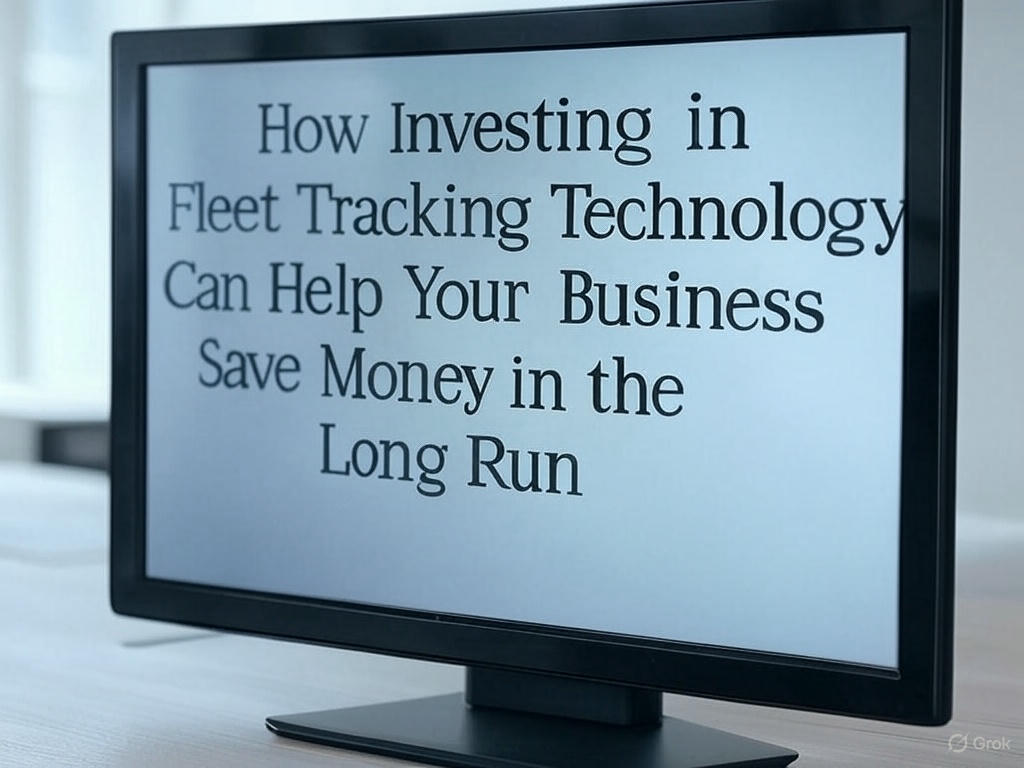 How Investing in Fleet Tracking Technology Can Help Your Business Save Money in the Long Run