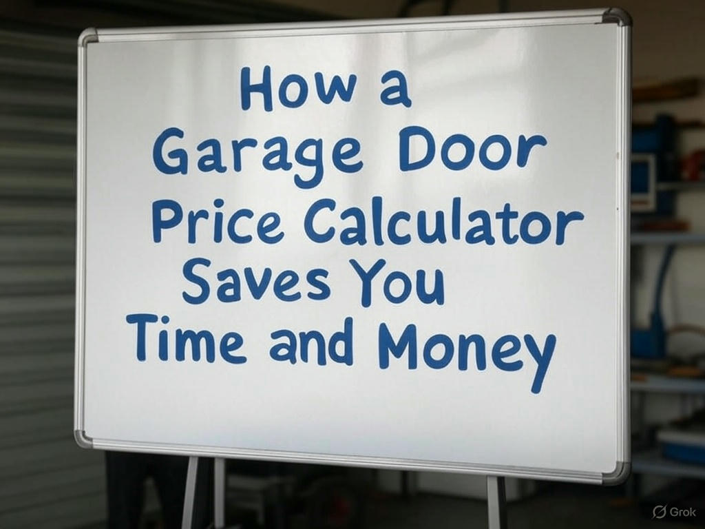 How a Garage Door Price Calculator Saves You Time and Money