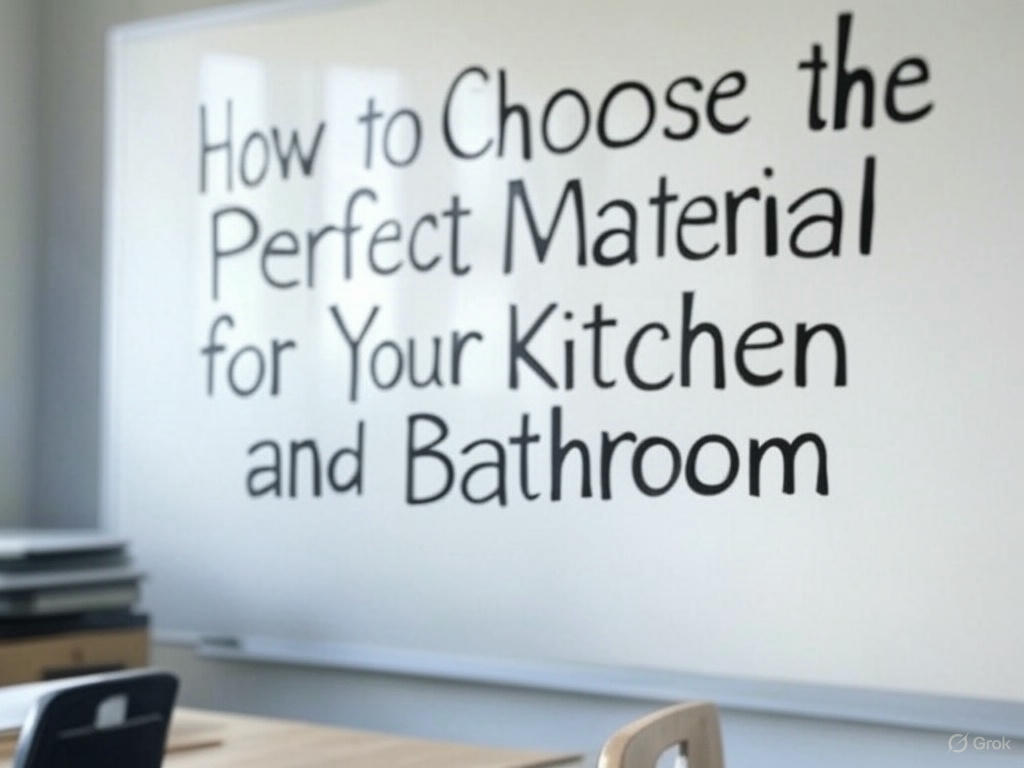 How to Choose the Perfect Material for Your Kitchen and Bathroom