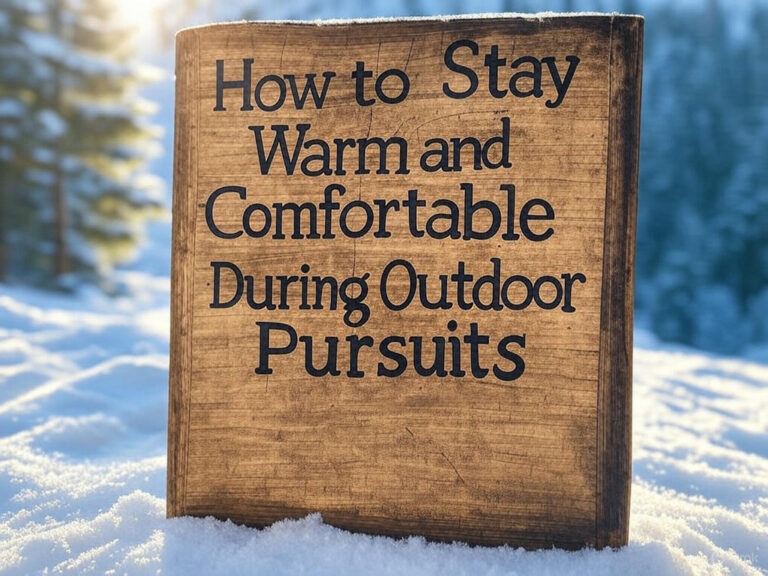How to Stay Warm and Comfortable During Outdoor Pursuits