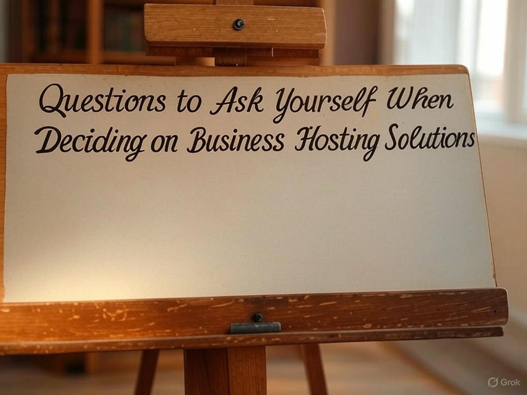 Questions to Ask Yourself When Deciding on Business Hosting Solutions