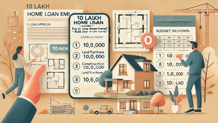 10 Lakh Home Loan EMI: Is It Enough to Buy a Plot and Build Your Dream Home?