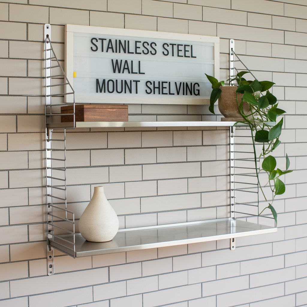 Stainless Steel Wall Mount Shelving