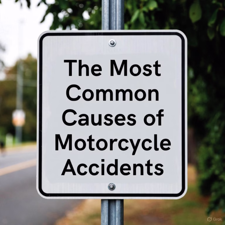 The Most Common Causes of Motorcycle Accidents