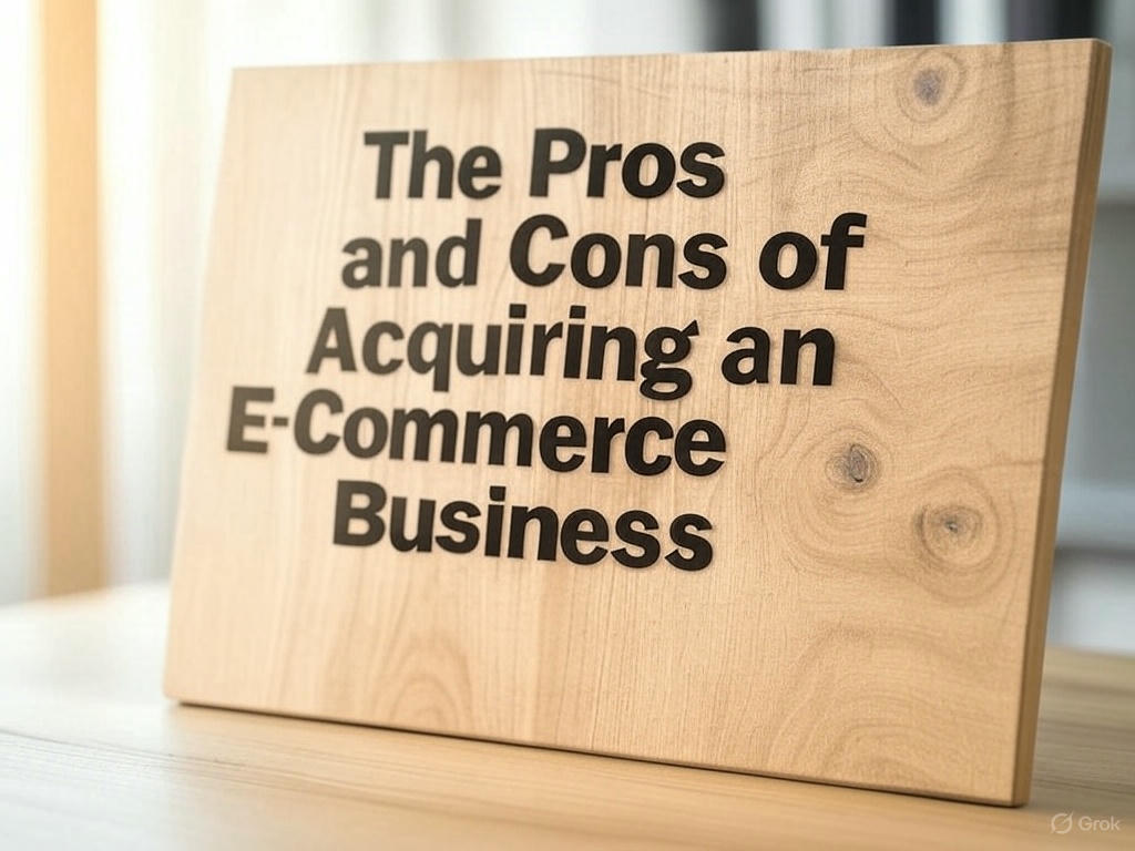 The Pros and Cons of Acquiring an E-Commerce Business