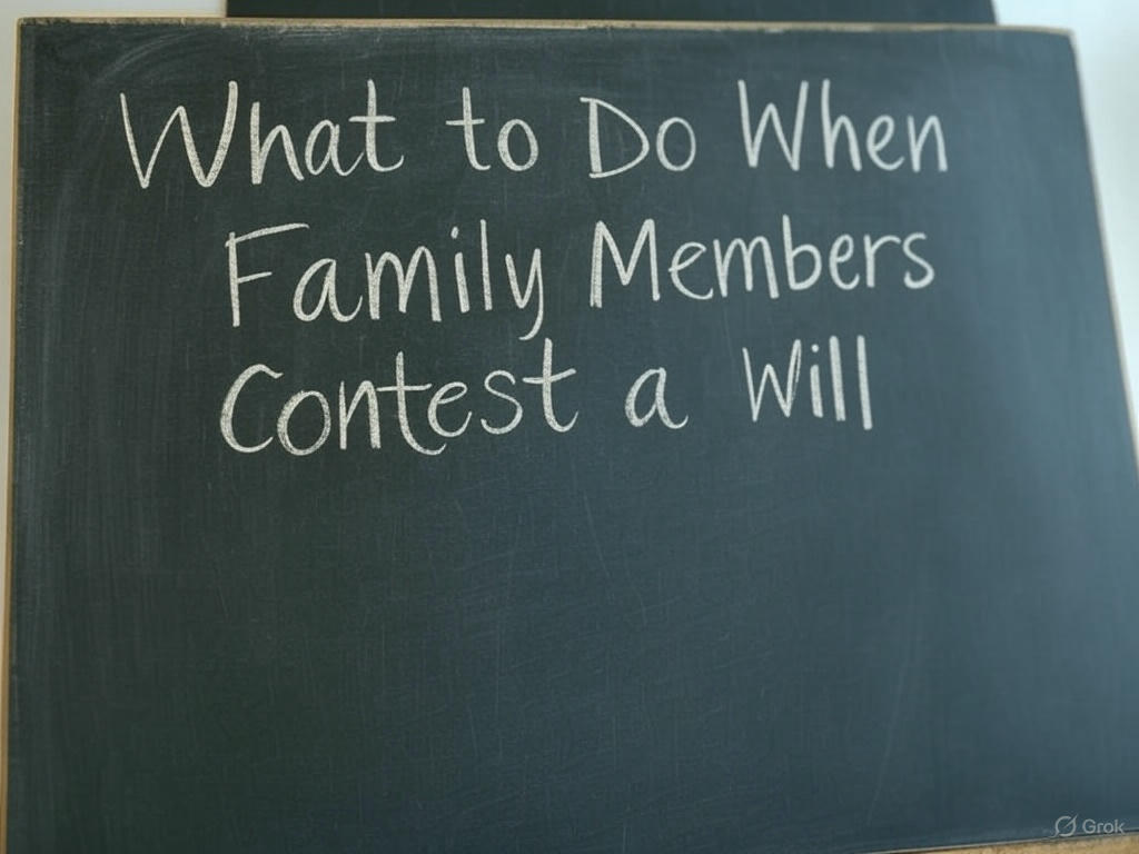 What to Do When Family Members Contest a Will