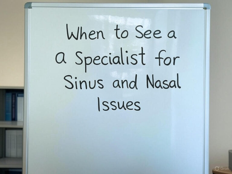 When to See a Specialist for Sinus and Nasal Issues