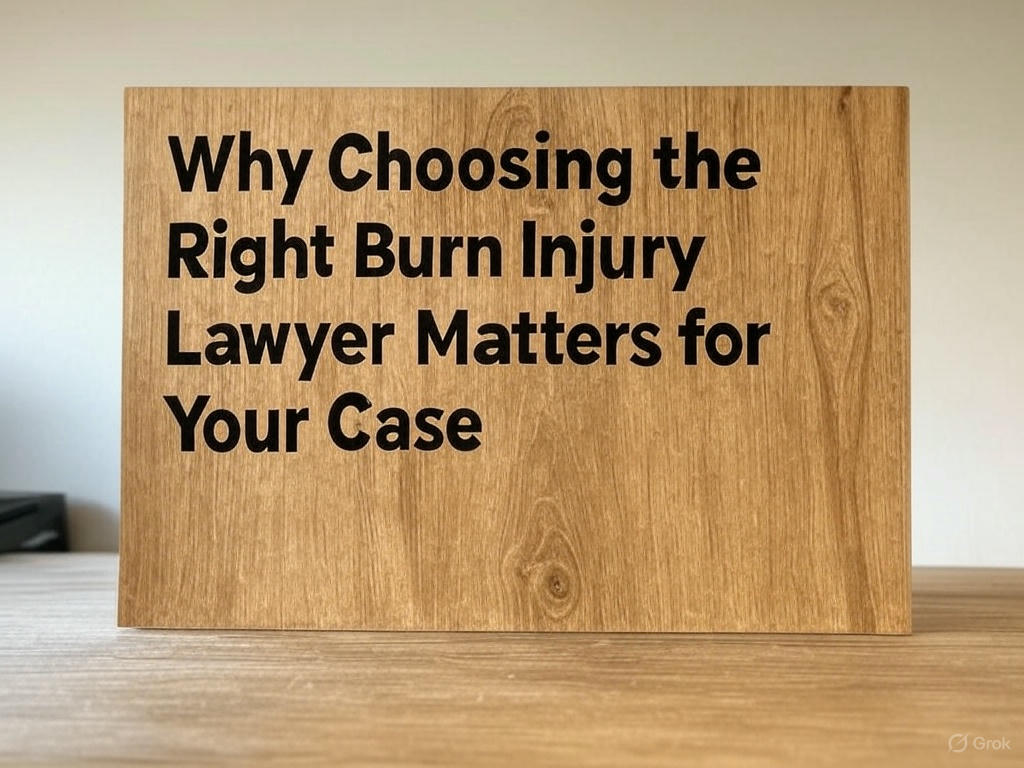 Why Choosing the Right Burn Injury Lawyer Matters for Your Case