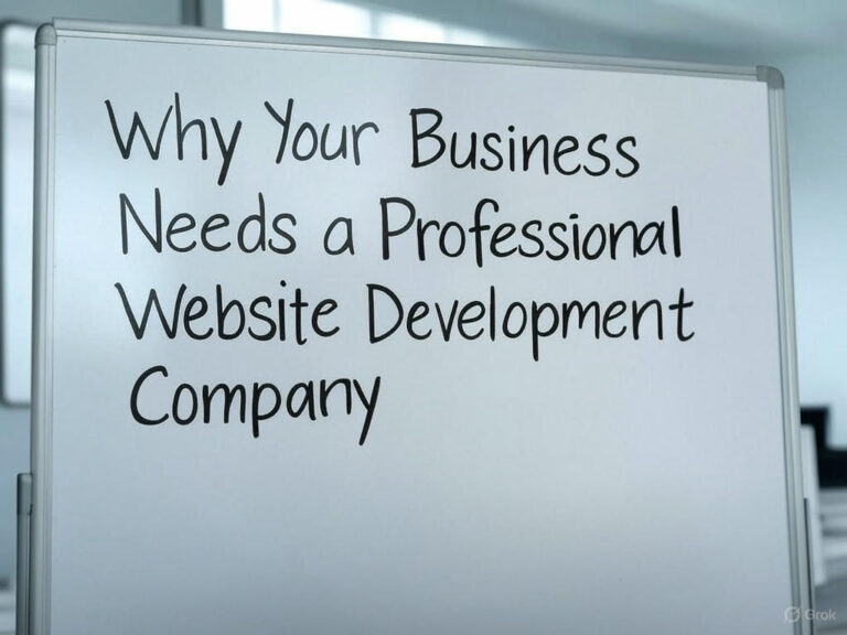 Why Your Business Needs a Professional Website Development Company
