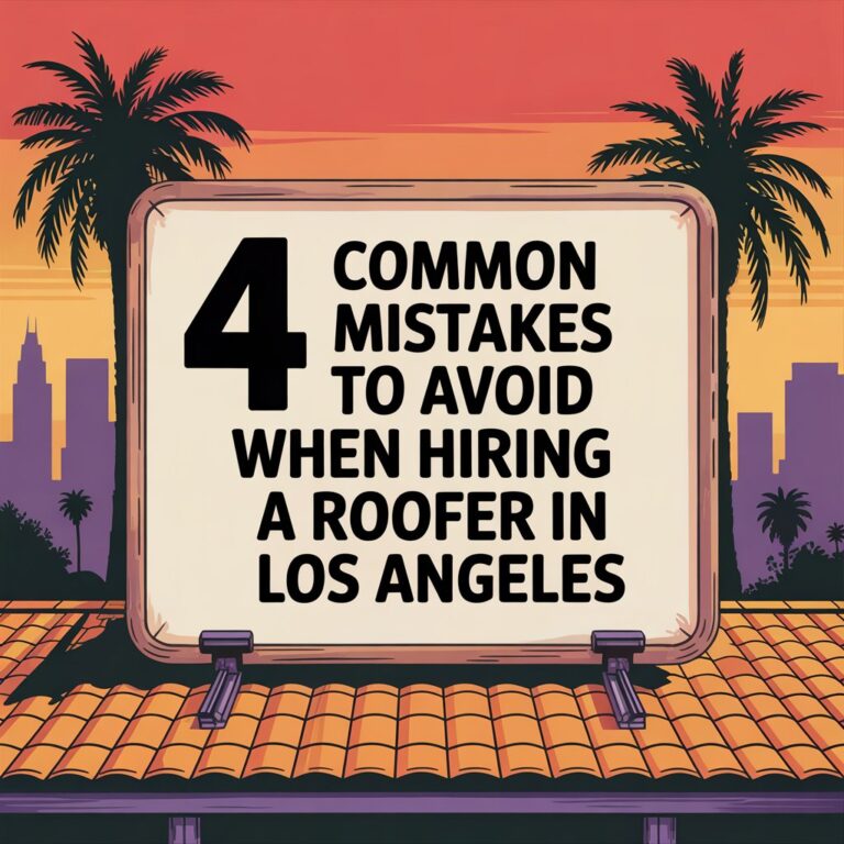 4 Common Mistakes To Avoid When Hiring a Roofer in Los Angeles