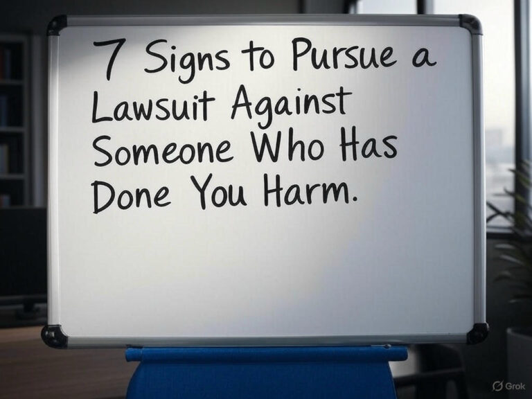 7 Signs to Pursue a Lawsuit Against Someone Who Has Done You Harm