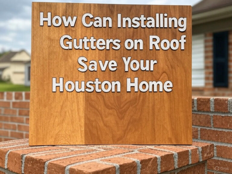 How Can Installing Gutters on Roof Save Your Houston Home