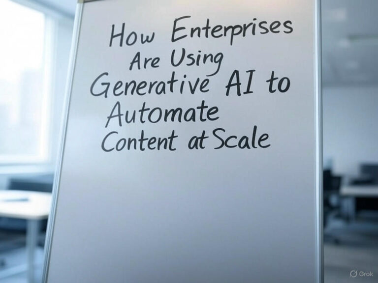 How Enterprises Are Using Generative AI to Automate Content at Scale