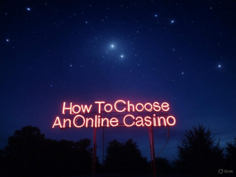How To Choose An Online Casino 