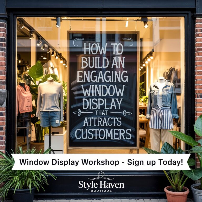 How to Build an Engaging Window Display That Attracts Customers
