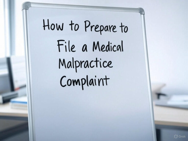 How to Prepare to File a Medical Malpractice Complaint