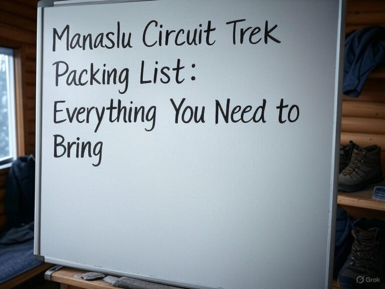 Manaslu Circuit Trek Packing List Everything You Need to Bring