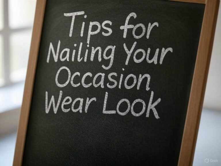 Tips for Nailing Your Occasion Wear Look