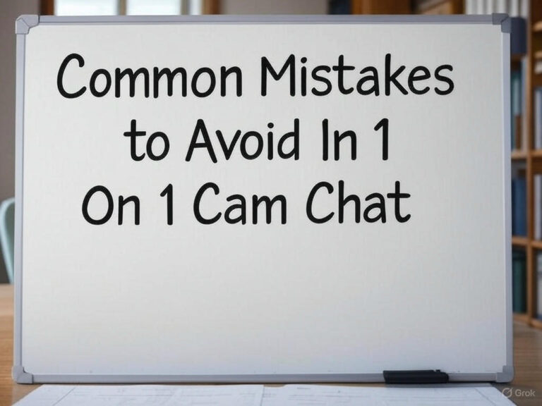Common Mistakes to Avoid In 1 On 1 Cam Chat
