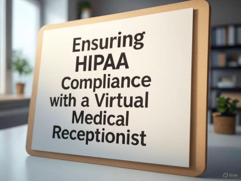 Ensuring HIPAA Compliance with a Virtual Medical Receptionist