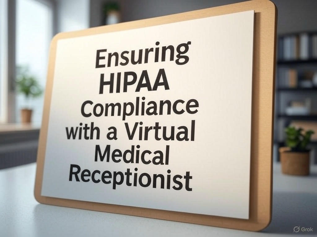 Ensuring HIPAA Compliance with a Virtual Medical Receptionist